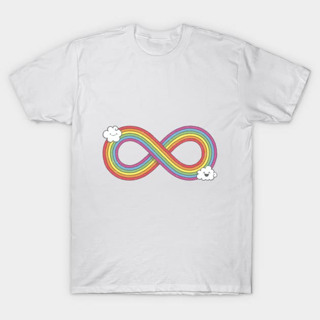 Infinity Rainbow T-Shirt by nickmanofredda